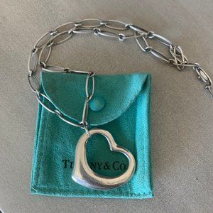Tiffany & Co Large Open Heart Necklace
